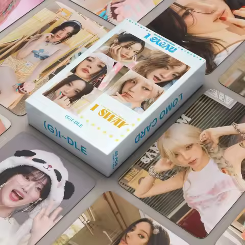 55Pcs/Set Kpop Idol (G)I-DLE Series New Album I SWAY HD Printed Photocards YuQi Minnie SoYeon ShuHua