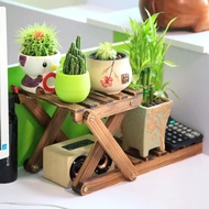[Taiwan Ready Stock] Solid Wood Flower Stand Flower Stand Display Stand Succulent Flower Stand Deskt