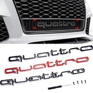 Car Decals Front Grille Emblem Stickers for Quattro Logo A6 A4 A3 A2 S4 S8 S6 S7 RS4 RS5 RS6 RS3 A5 