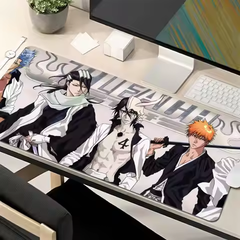 Anime Mousepad XXL Bleach Mouse Pad Kurosaki Ichigo Large Computer Mause Mat Rubber Manga Deskmat 40