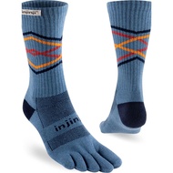 INJINJI TRAIL MIDWEIGHT CREW COOLMAX LAKE Running Socks Half-Calf Length Blue