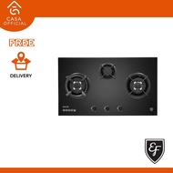 EF 86CM 3 Burners Black Glass GAS HOB - EFH 9730 TN VGB