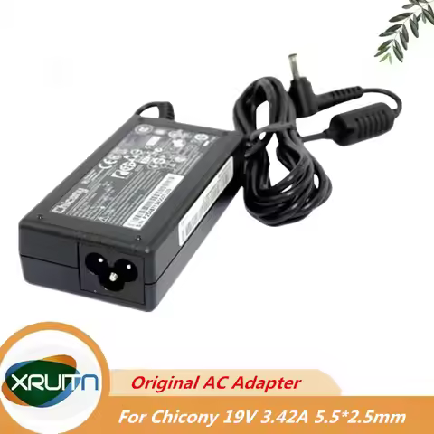 Original Chicony 19V 3.42A 65W 5.5*2.5mm Laptop AC DC Adapter Charger A18-065N3A A065R184P A065R216P