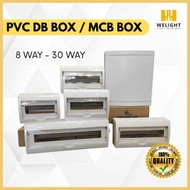 GELOOF PVC MCB Box Distribution Box DB 8.5~30 Ways MCB Consumer Box for Circuit Breaker ABS Material