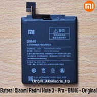 NEW Baterai Xiaomi BM 46 Redmi Note 3 - Redmi Note 3 Pro - BM46