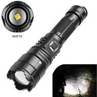 全城熱賣 - XHP70LED 超強光遠射程 1800流明 TYPE-C充電調焦手電筒 伸縮變焦