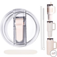 LF Replacement Cup Lid with Straw-Suitable for Stanley ProTour Quencher 40oz and Quencher H2.0 40oz,