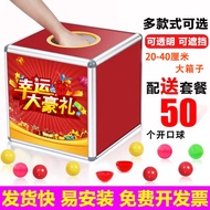 Lottery Box Large and Small Sizes Lottery Props Creative Lottery Box Transparent Company Annual Meet