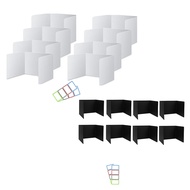 8 Pack Desk Dividers for Students Waterproof Plastic Study Carrel Divider Easy to Clean Privacy Clas