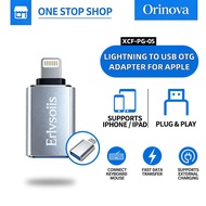 Erlvsoiis Lightning USB OTG Adapter Plug&Play for iPhone iPad, Connect U Disk, Keyboard, Mouse & Cha