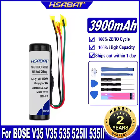 HSABAT 064454, 626161-0010 3900mAh Battery for BOSE V35 V35 535 525II 535II T20 Batteries