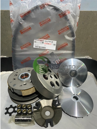 ชุดล้อขับสายพาน **ครบSET** ชามหน้า-ชามหลัง สายพาน รุ่น MIO115/FINO115/NOUVO/NOUVO-MX/MIO-MX (คาร์บู)