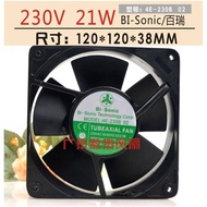 Taiwan Bi-Sonic 12038 12 cm. 4E-230B 02 230V All Metal High Temperature Resistant Fan