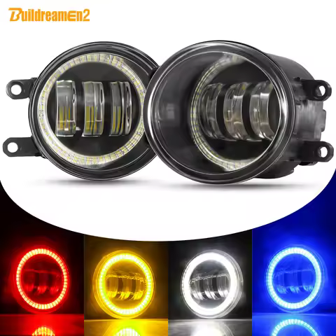 2 X Angel Eye Fog Light Car LED Lens DRL Fog Daytime Running Lamp For Lexus LX570 RX350 ES350 GS350 