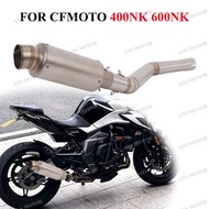 Slip On Escape For CFMOTO 400NK 650NK 650MT 700MT Motorcycle Exhaust Middle Link Pipe Modify NK400 E