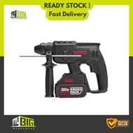 KRESS KU-390 20V 22MM 3F LI-ION BRUSHLESS ROTARY HAMMER (4700BPM, 2J, 2 X 4.0H BATTERY, 1 X 2.0A CHA