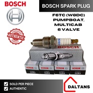 BOSCH SPARK PLUG 100% F6TC (W8DC) FOR PUMPBOAT, MULTICAB 6 VALVE