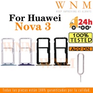 For Huawei Nova 3 Sim Card Tray Sim Card Slot Holder Card Holder Reader SD Slot Adapter Replacement 