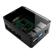 anidees Aluminum Pi case for Raspberry Pi 4 Model B – Black(AI-PI4-BB)