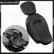 ที่นั่งผู้โดยสาร ด้านหน้า และด้านหลัง สีแดง สําหรับรถจักรยานยนต์ Harley Touring CVO Road Street Glid