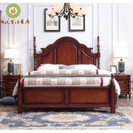 Double Free Shipping Rice Solid Wood Bed Wedding Bed Light Luxury Storage Bed Rice Master Horizontal