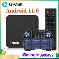 Smart TV Box Android 11 Tanix W2 Amlogic S905W2 Android 11.0 Media Player H.265 AV1 Dual Wifi HDR 10+ 4GB64GB Set Top Box 2G16G TV Receivers