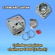 Cylinder 5800 chainsaw mini 22" Cylinder block set piston senso 58cc