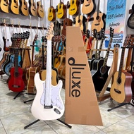 Dluxe Electric Guitar Original Dluxe DS 100 OW Strato White Electric Guitar Strat Style Model