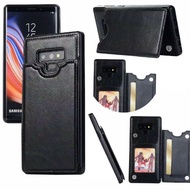 Case Samsung Galaxy Note9 Note 9 Casing Cover Wallet Leather Holster Wallet Card Slot Hardcase