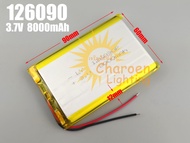 (สต๊อกในไทย) Li-ion Battery Rechargeable 126090 3.7V 8000mAh Power Bank Battery  แบตเตอรี่ลิเธียม ถ่