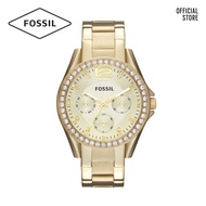 Fossil Riley Gold Stainless Steel Watch ES3203