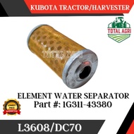 Element Water Separator Kubota Tractor/Harvester L3608 DC70 Part : 1G311-43380