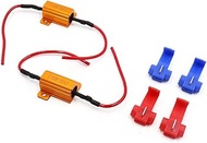uxcell 2Pcs 25W 25RJ LED Headlight Canbus Decoder No Error Free Load Resistor for Car