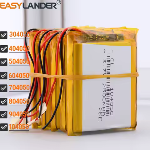 5Pcs/Lot 3.7V 2400mAh 104050 Lithium Li-ion Polymer Battery 304050 404050 504050 604050 704050 80405