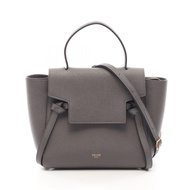 【二手】Celine CELINE手提包 BELT BAG NANO Belt Bag Nano 2WAY Charcoal Gray Leather Belt Bag Nano Women's Us