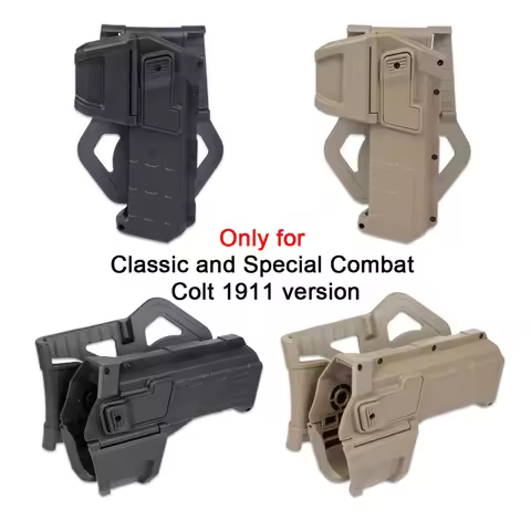 Tactical Colt 1911 Gun Holster Right Hand Waist Accessorie Fit Weapon X300 X400 Flashlight Mounted A