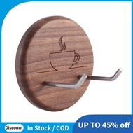 Espresso Portafilter Wall Rack with Stainless Steel Hooks Suitable for 51/54/58mm Portafilter