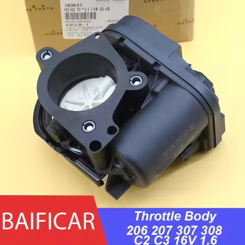 Baificar Brand New Plastic Air Throttle Body 163637 0280750164 For Peugeot 206 207 307 308 Citroen B