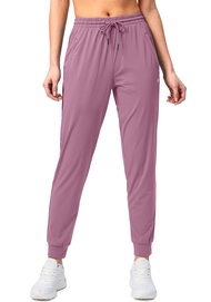 Women's Joggers Pants with Zipper Pockets Tapered Running Sweatpants for Women Lounge, Jogging