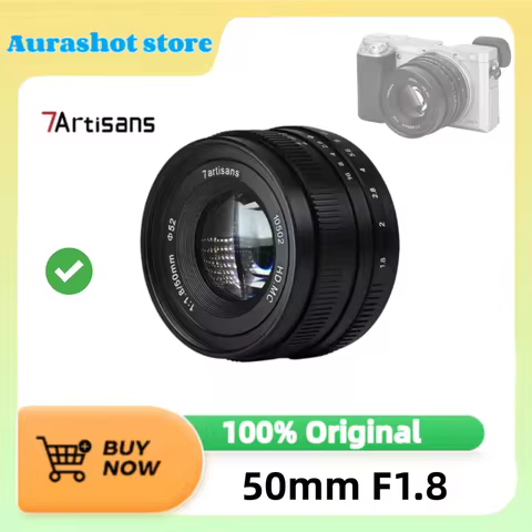 7artisans 50mm F1.8 APS-C Large Aperture Portrait Prime Lens For Sony E A6000 Fujifx X-T4 X-A10 XT30