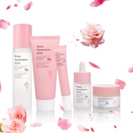 Skin Care Set For Women, Rose Skin Care Routine Kit For Acne, Wrinkles, 5 PCS Hyaluronic Acid Skinca