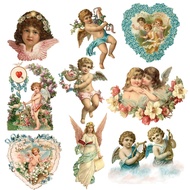 Iron-On Patch Cute Cupid Flower Heart F.1 Sticker