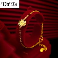 Original 999 Gold Bracelet Blessing Bracelet Gold Ethnic Wind Smart Rotating Blessing Bracelet Femal