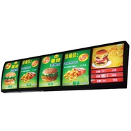 Curved Ordering Light Box led Billboard Wall-Mounted Ordering KFC Burger Price List Menu Hanging Mil
