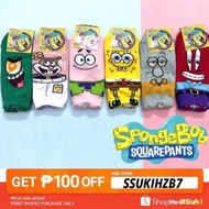 Korean Spongebob Squarepants Crew Bikini Botton Low Cut Socks