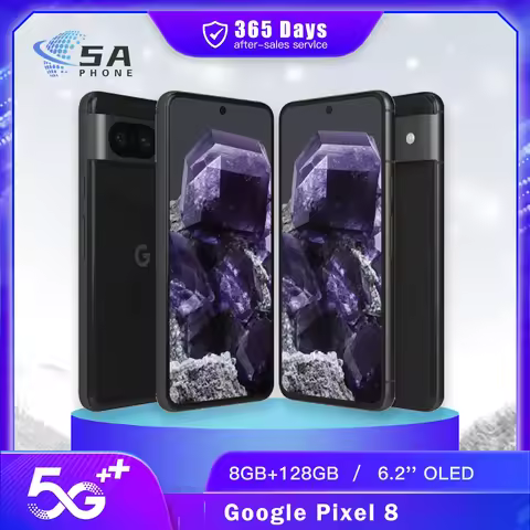 Original Google Pixel 8 5G Mobile Phone 8GB RAM 128GB ROM 50MP+12MP 120Hz 6.2" OLED NFC Fingerprint 