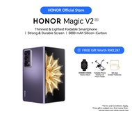 [NEW] HONOR Magic V2 5G (16GB+512GB) Thinnest &amp; Lightest foldable smartphone | 5000mAh Silicon-Carbon Battery