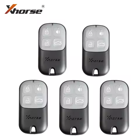 Xhorse XKXH20EN Wired Universal Remote Key 4 Buttons English Version 5pcs/Lot