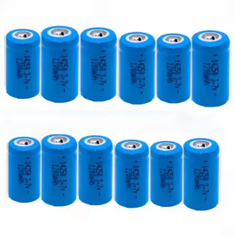 New 14250 Lithium Rechargeable Battery 1200mAh 1/2AA 3.6V PLC Electronic Equipment Lithium Rechargea