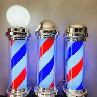 ของใช้ร้านตัดผม ไฟหมุนBarber Pole ตกแต่งร้านตัดผม ลายน้ำเงิน ขาว แดง